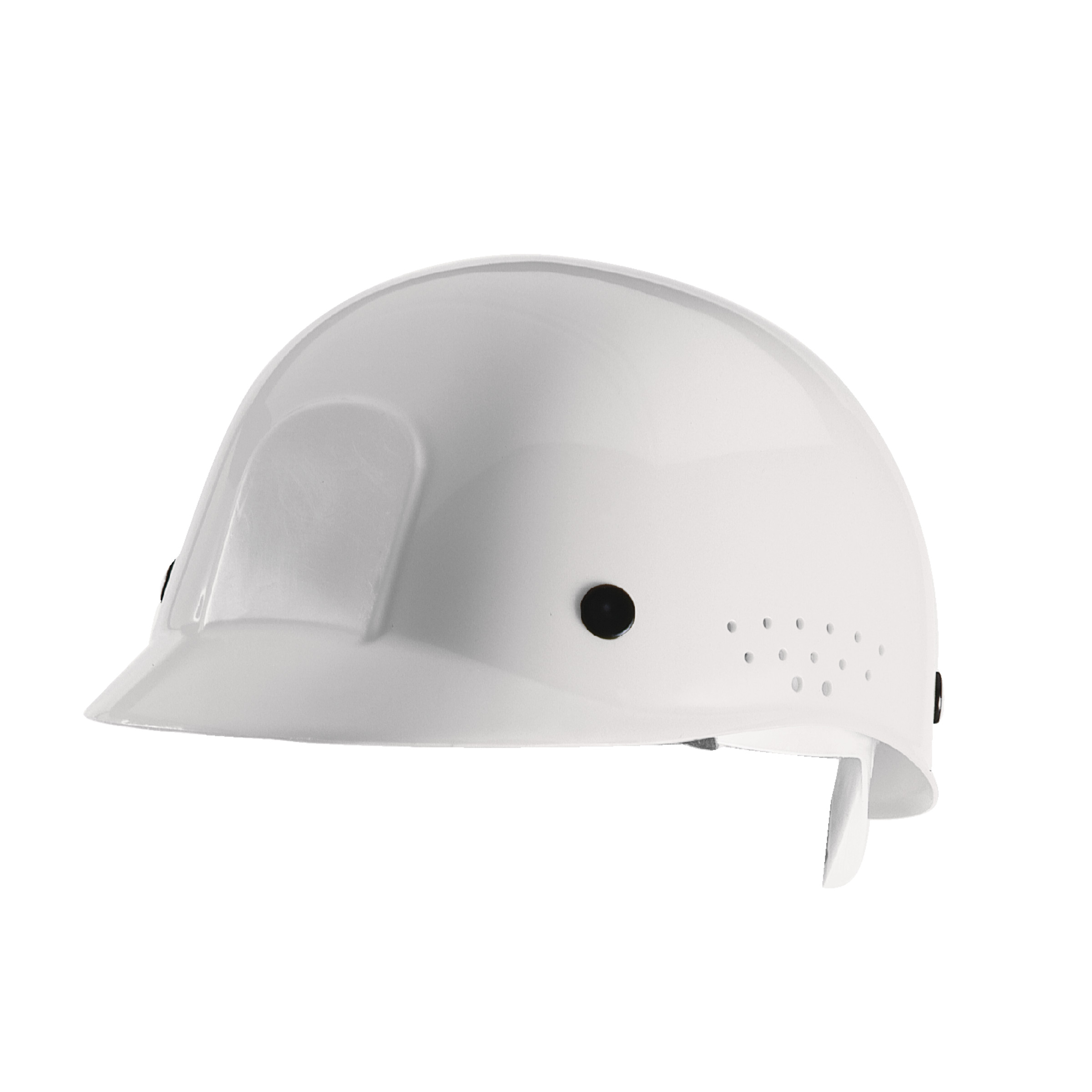 Bump Cap, White w/Platic Suspension